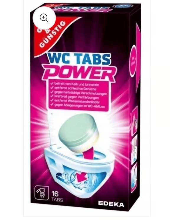 WC-Tabs Power G&G valymo tabletės 16 vnt.